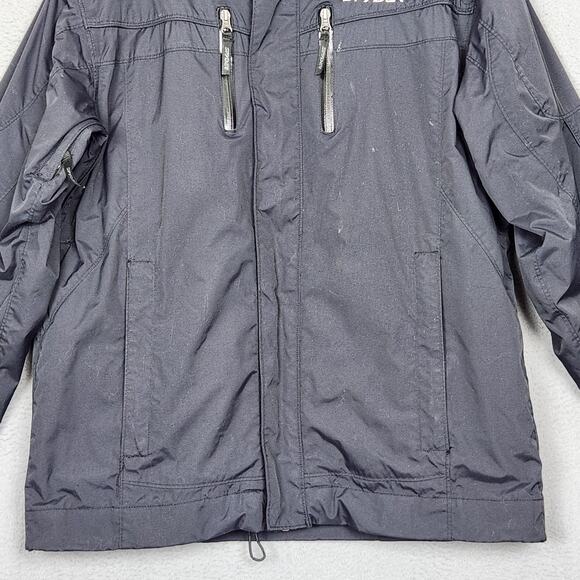 Spyder Jacket Mens Medium Black Team Venom Ski Snow Winter Zip Coat - Picture 6 of 16